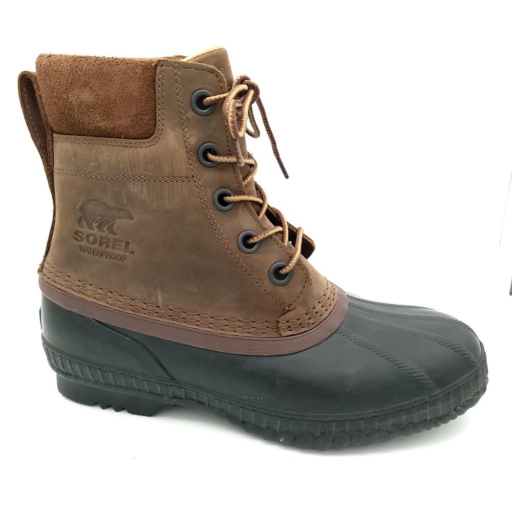 NEW Sorel Cheyanne II Winter Boot Mens 8 Womens 9.5 Waterproof Brown Leather